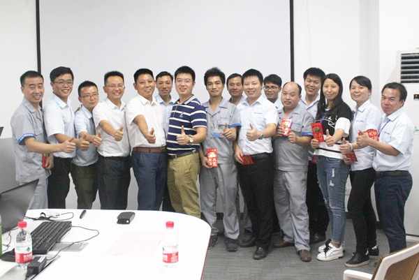 2017年8月16日东莞市尼嘉斯塑胶机械有限公司召开管理升级总结大会