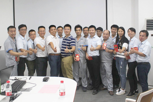 2017年8月16日东莞市尼嘉斯塑胶机械有限公司召开管理升级总结大会
