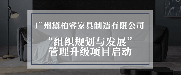 广州黛柏睿家具制造有限公司组织规划与发展项目启动