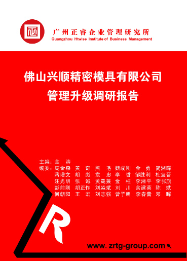 正睿咨询专家向兴顺公司决策层陈述调研报告书