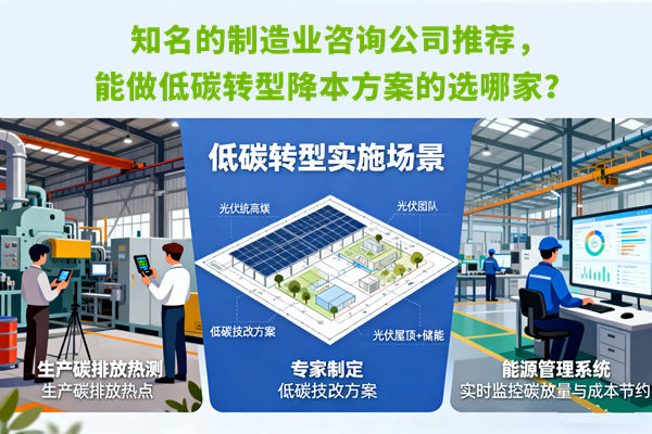 知名的制造业咨询公司推荐,能做低碳转型降本方案的选哪家? 知名的制造业咨询公司推荐,能做低碳转型降本方案的选哪家?